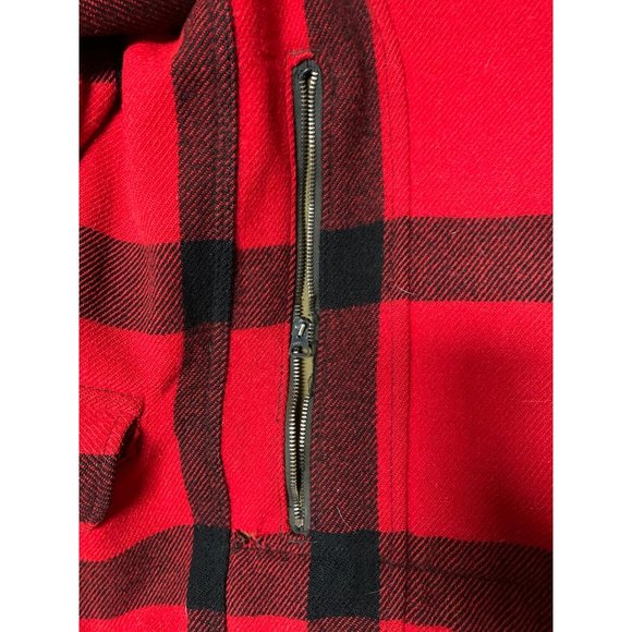 Carters Red & Black Buffalo Plaid Vintage Hunting Jacket M** - Picture 6 of 10